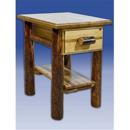 MONTANA WOODWORKS Montana Woodworks MWGCND Glacier Country Nightstand with Drawer and Shelf MWGCND